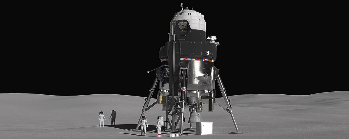 Lockheed Martin lança proposta de gigante lander tripulado para voos à Lua