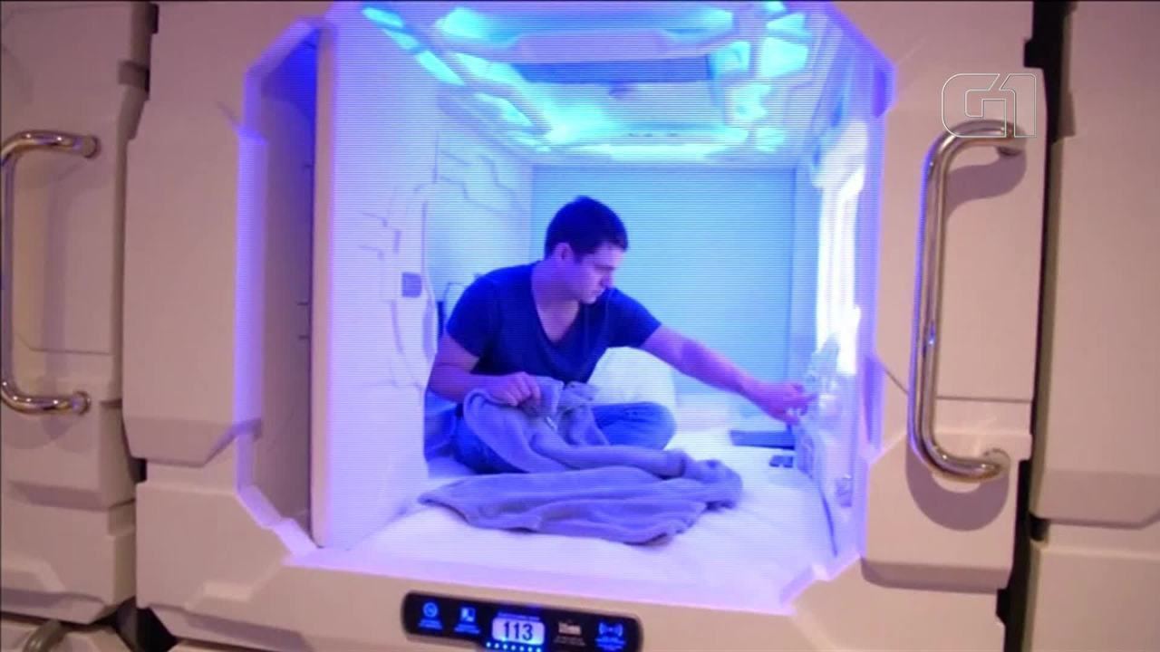 Veja como é um hotel cápsula no Japão