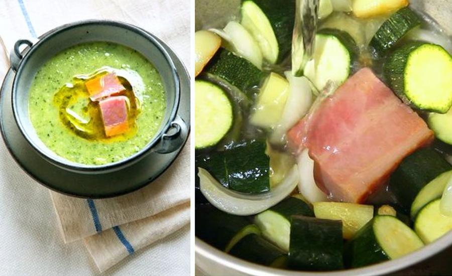 Receita de bekon to zukkini: caldo de abobrinha com bacon