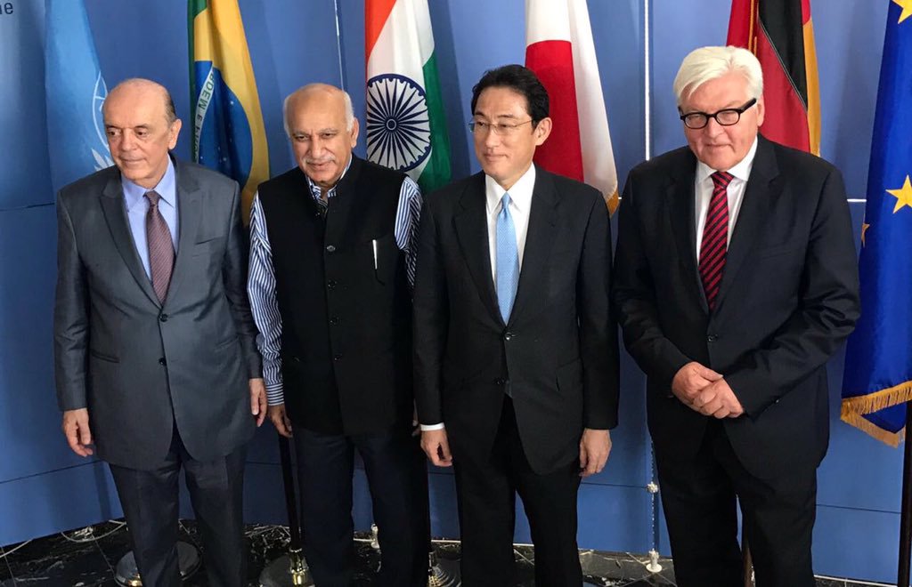 Brasil, Alemanha, Japão e Índia pedem reforma do Conselho de Segurança