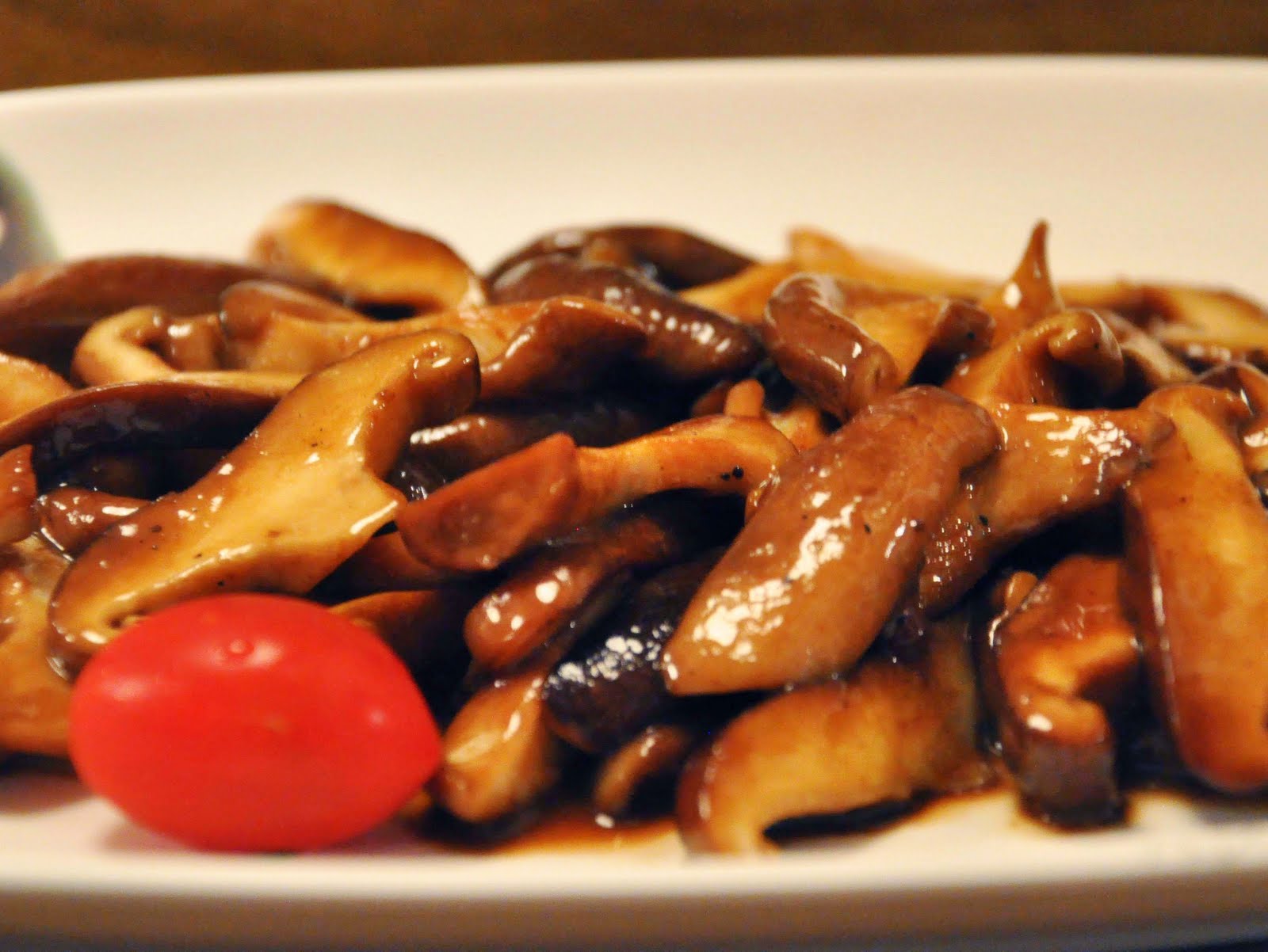 Shitake com saquê