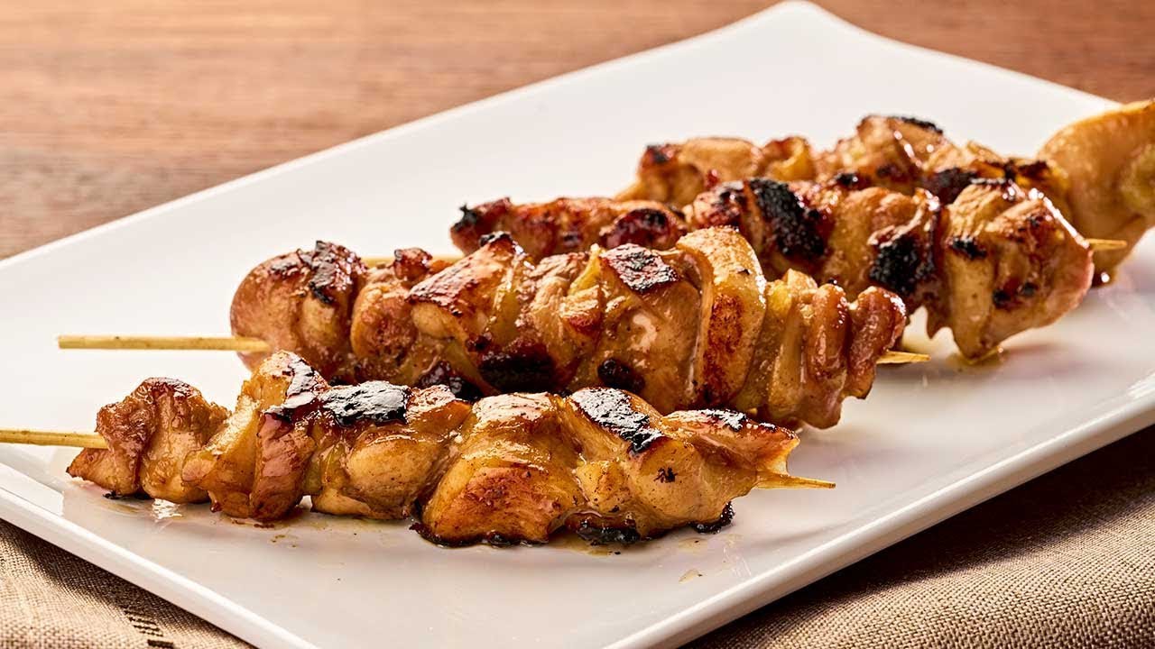 Yakitori de frango fácil
