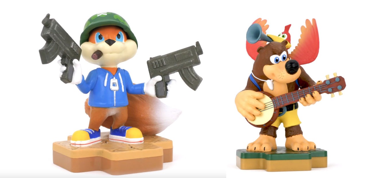 Banjo e Conker vão ser transformados em bonecos da linha Totaku