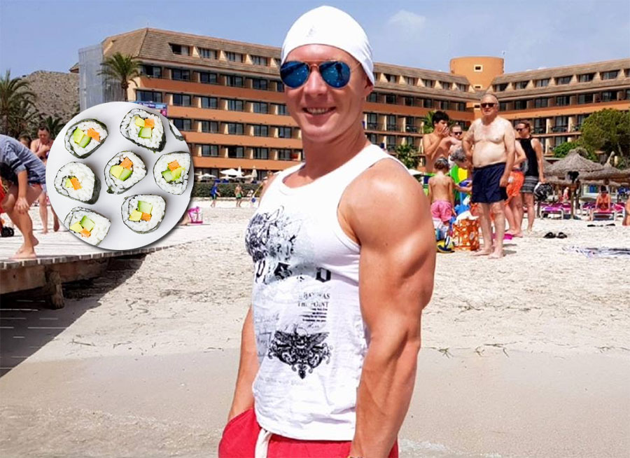 Triatleta alemão, dá prejuízo em  restaurante de rodízio de sushi