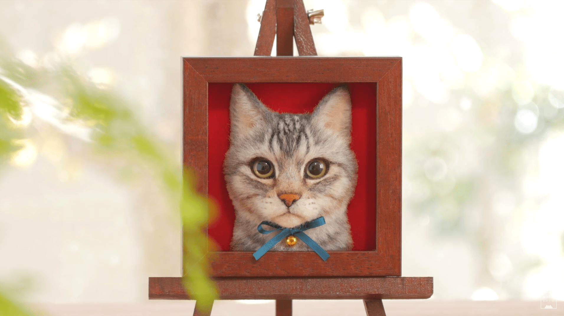 Frame Cat: Retratos Realistas em 3D de Gatos Feitos com Lã Feltrada
