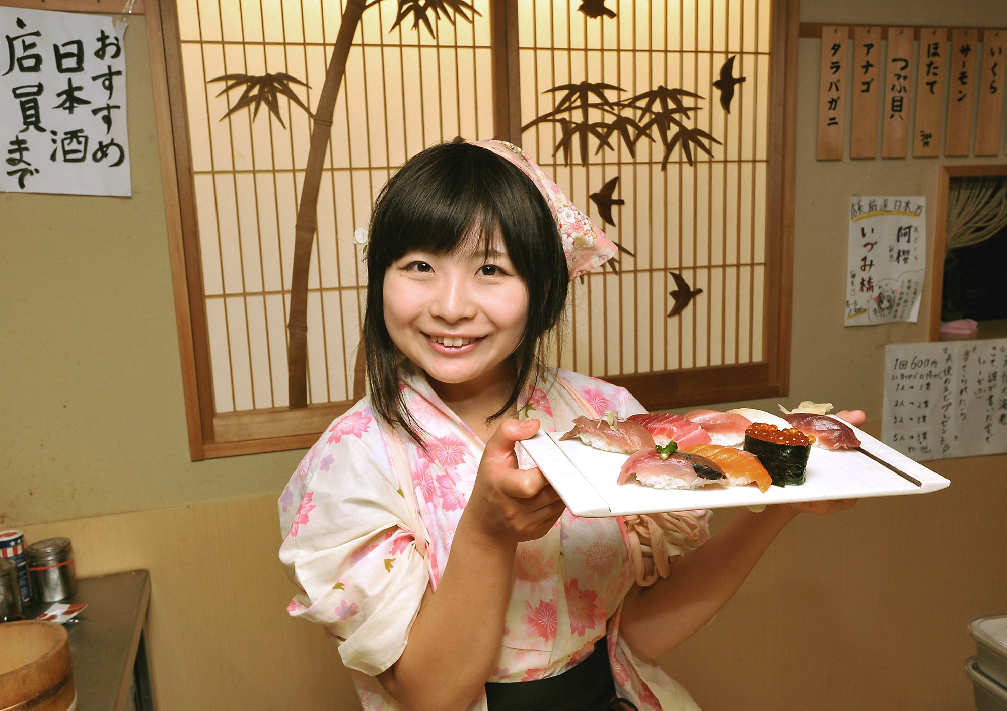 O primeiro restaurante de sushi liderado por uma mulher no Japão