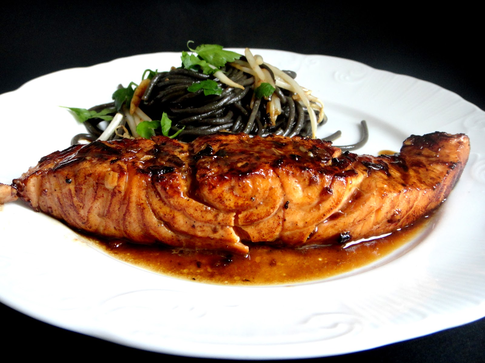 Culinária: salmão ao molho teriyaki