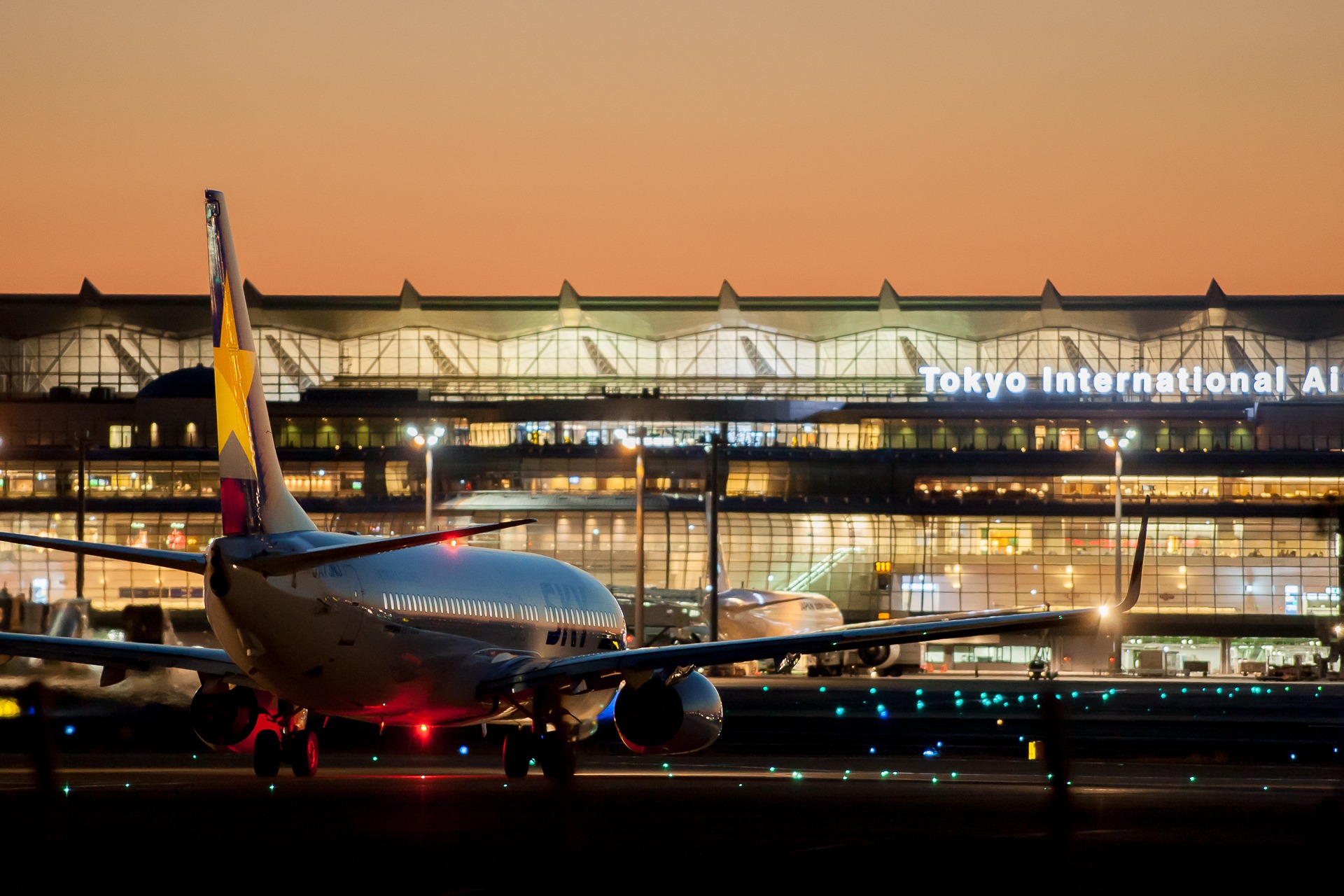 Diversão no aeroporto de Haneda em Tóquio