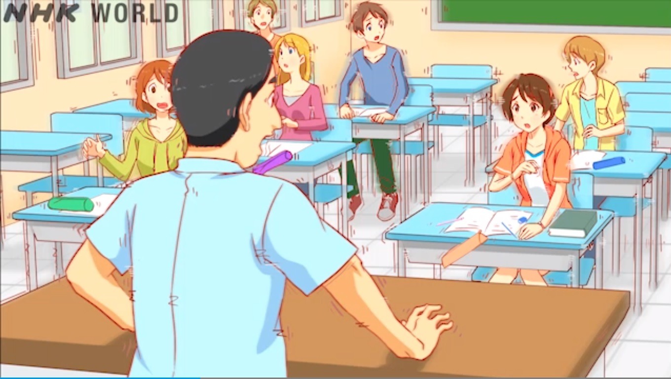 Lição 25 de japonês – Entrem embaixo das mesas