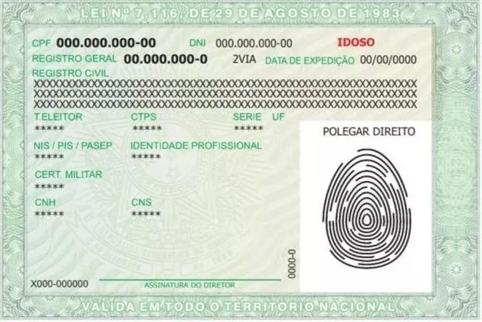 Novo RG vai reunir até 12 documentos e terá QR Code