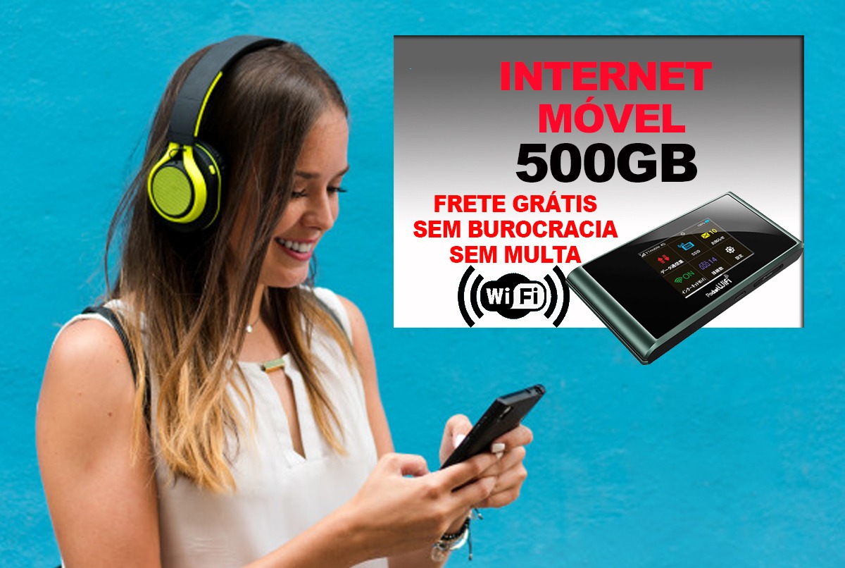 Promoção! Plano de 500GB de internet móvel. Frete Grátis!