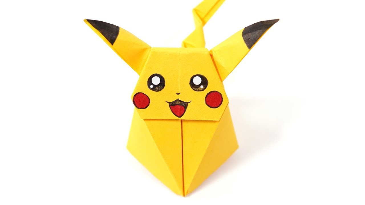 Aprenda a fazer um origami do Pikachu