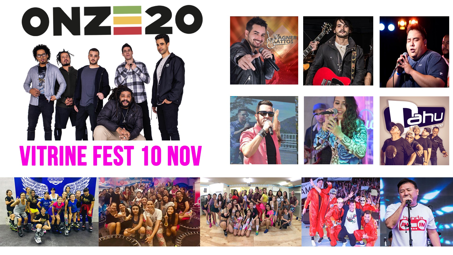 Vitrine Fest com banda Onze:20