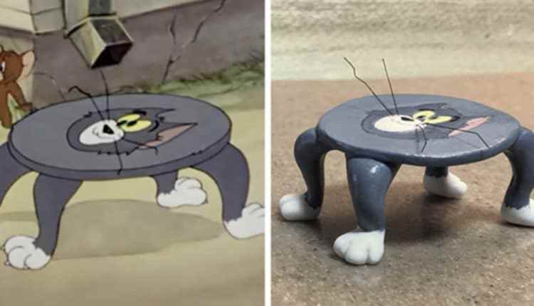 Artista japonês impressiona ao fazer esculturas reais de cenas marcantes de Tom & Jerry