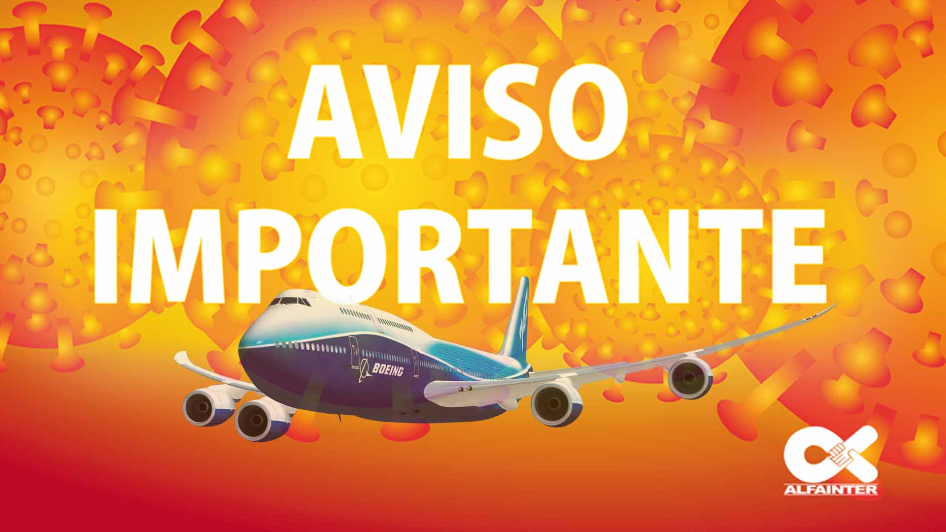 Alfainter informa aos clientes a atual situação das empresas aéreas no Japão