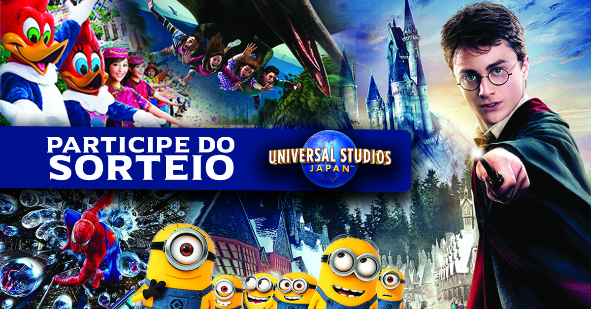 Chegou a hora de você se divertir na Universal Studios! Participe do Sorteio! Ingresso válido por 1 ano
