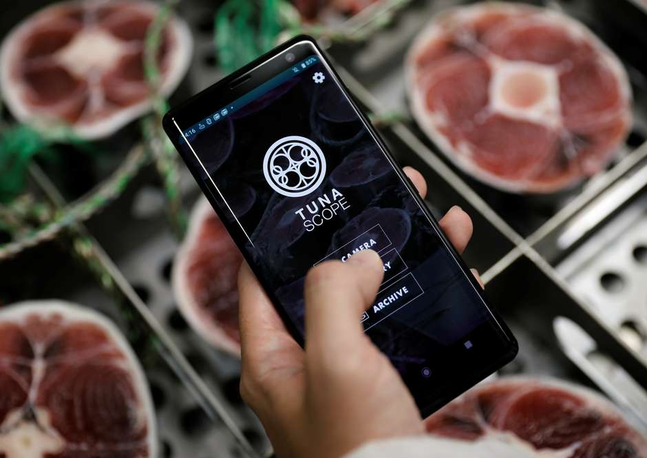 Japonês inventa aplicativo sobre atum para garantir bom sushi