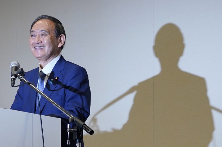 Chefe do gabinete do governo do Japão participa de primeiro discurso como candidato ao cargo de primeiro-ministro