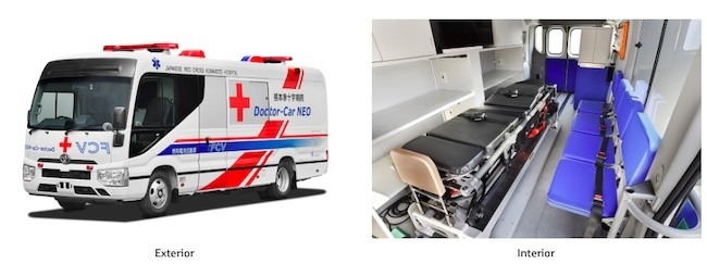 Toyota e Hospital da Cruz Vermelha Japonesa Kumamoto demonstram a primeira clínica móvel