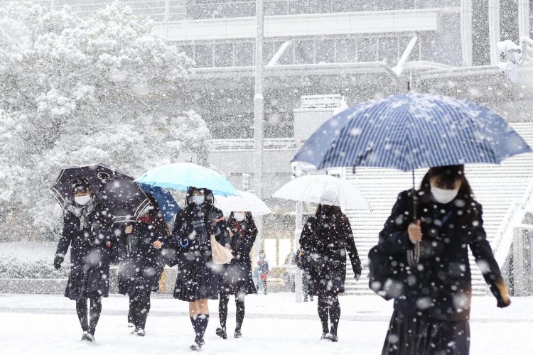 Fortes nevascas em algumas regiões do Japão
