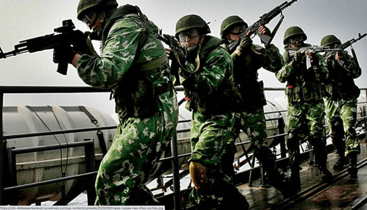 Militares russos treinam em região de ilhas reivindicadas pelo Japão