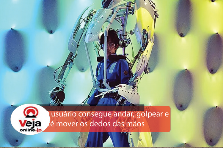 Exoesqueleto japonês transforma humano em mecha boxeador