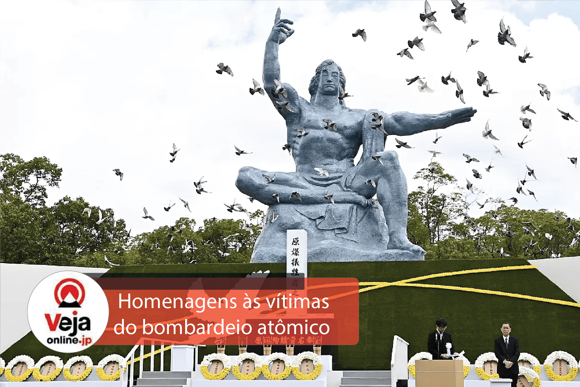 Nagasaki faz apelo pela paz em cerimônia em homenagens às vítimas do bombardeio atômico