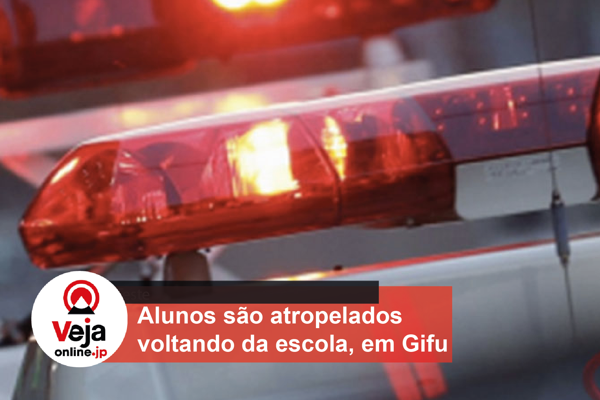 Idosa atropela quatro alunos que voltavam da escola, em Gifu