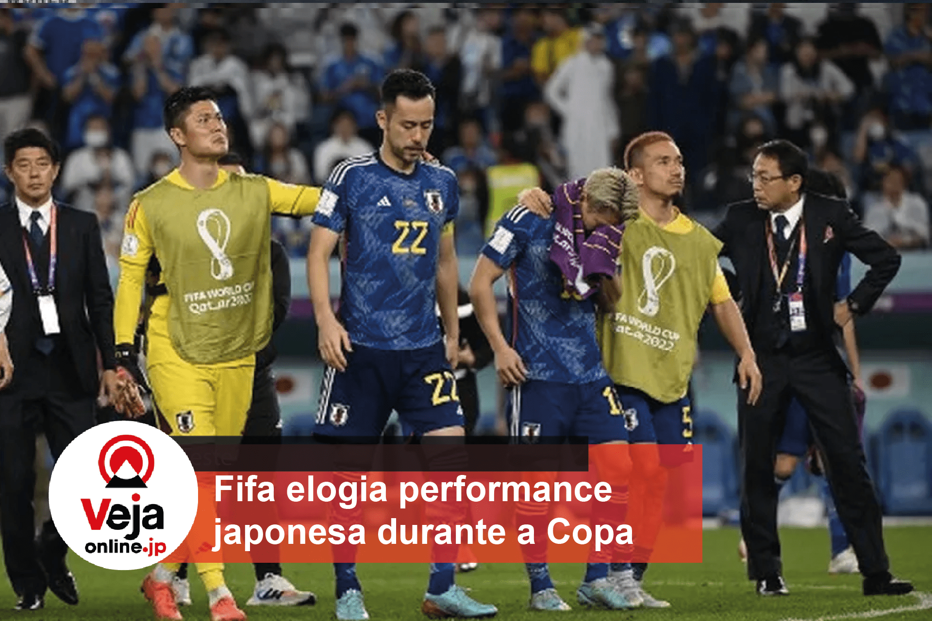 Eliminação do Japão tem choro de jogadores e capitão emocionado: “Sacrificamos muito para vencer”