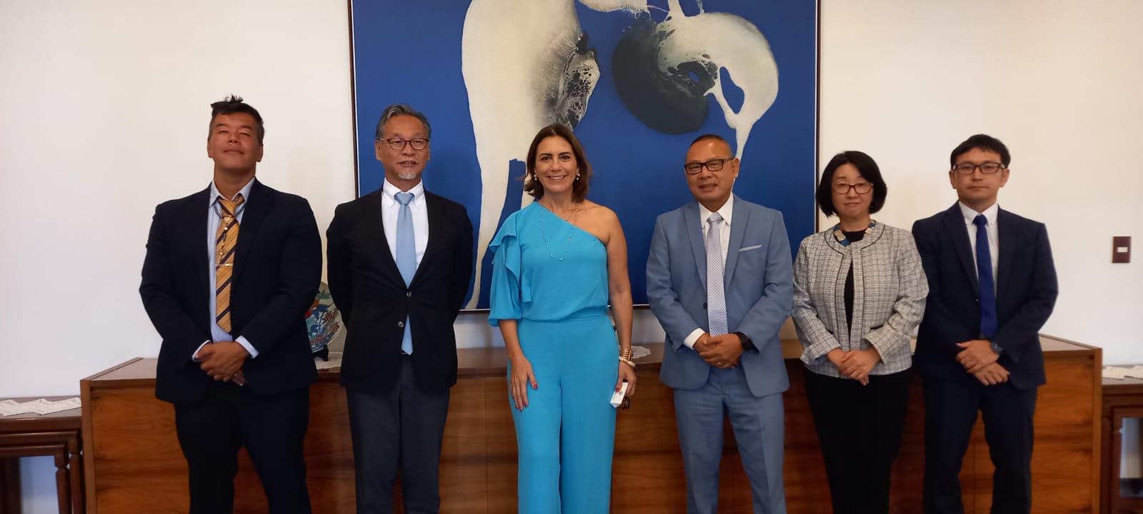 Vereador Jhony Sasaki, Cônsul Ryosuke Kuwana, Dep Federal Rosana Valle, Sadao Nakai Presidente da Associação japonesa de Santos