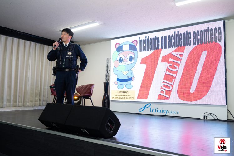 Evento promove a importância e uso apropriado do número de chamada de emergência da polícia japonesa “Dia do 110”