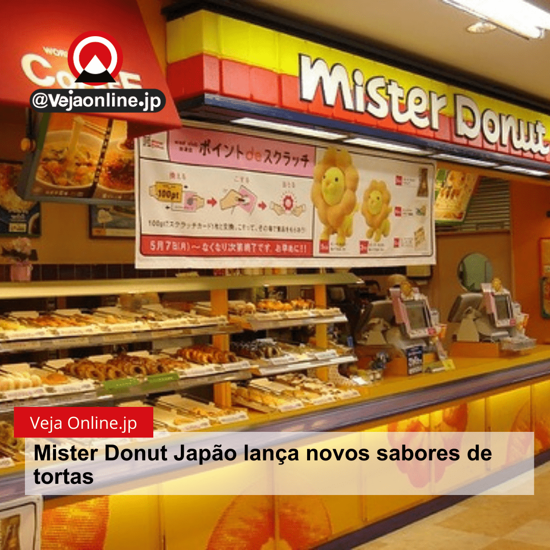 Mister Donut lança novos sabores de tortas