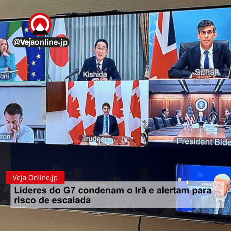 Líderes do G7 condenam o Irã e alertam para risco de escalada