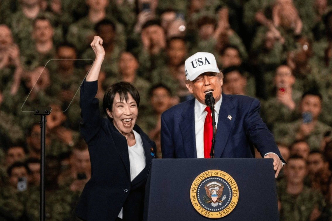 Takaichi e Trump prometem “nova era de ouro” na aliança Japão-EUA