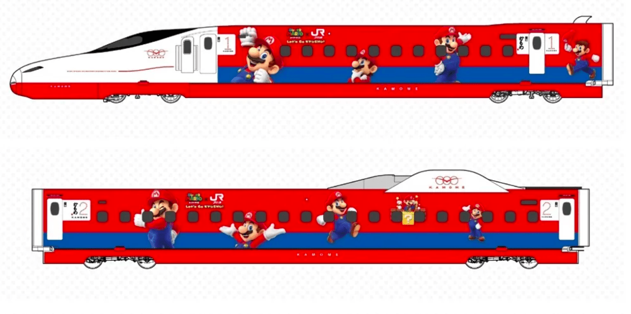 Shinkansen ganha visual do Super Mario no Japão