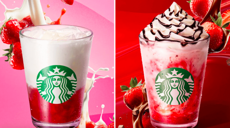 A Starbucks Japão lança duas novas bebidas “com pedaços”